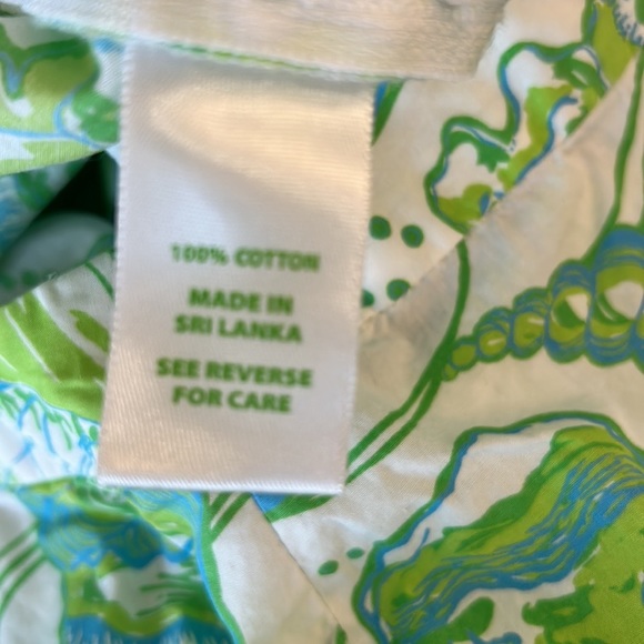 Lilly Pulitzer Presley Jubilee Buena Vista Shell Printed Flared Pants - 2 - Picture 9 of 11